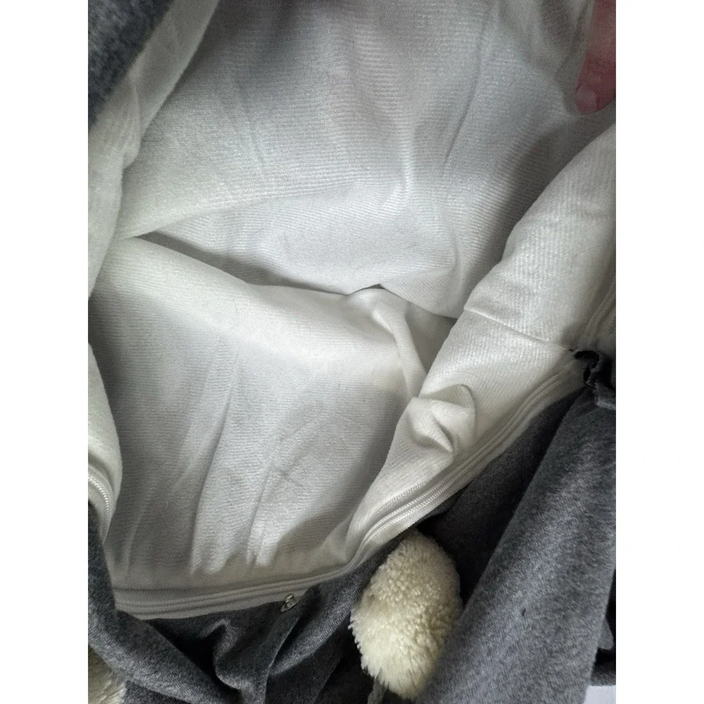 Dog Carrier Hoodie Womens M Pet Pouch Removable Insert Hood Ears Thumbholes